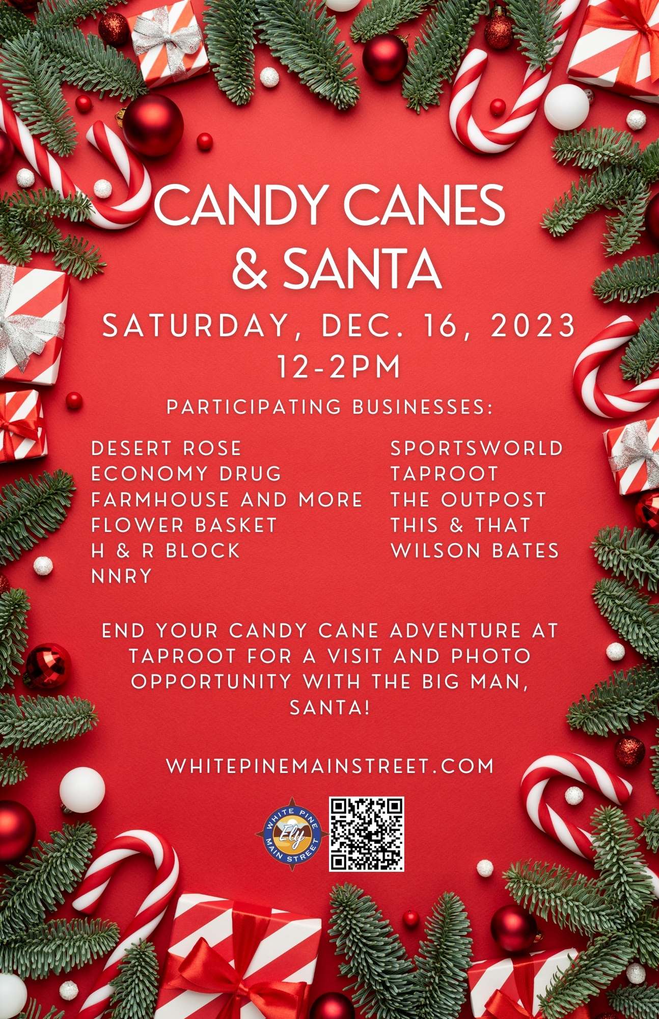 Candy Canes & Santa Ely Nevada